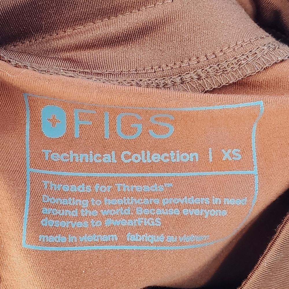 FIGS Technical Collection brown scrub pants XS - Picture 6 of 16